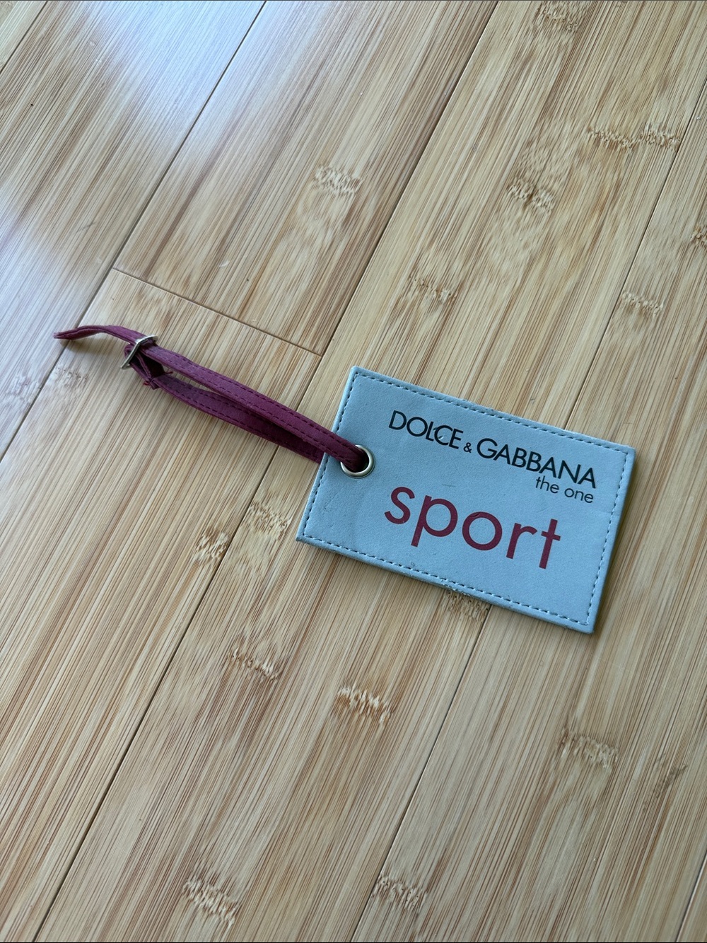 Dolce and Gabbana the one sport luggage tag